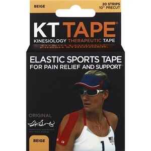 KT Tape Original Elastic Sports Tape Strips, 20 CT, Beige , CVS