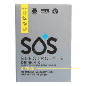 SOS Electrolyte Citrus Drink Mix 10 CT