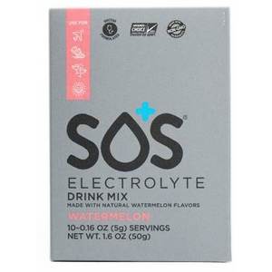 SOS Electrolyte Watermelon Drink Mix 10 CT