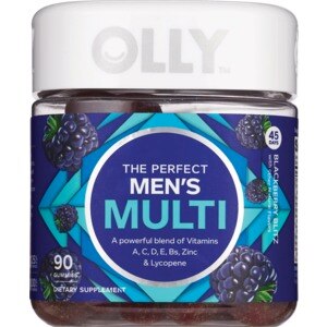 Olly The Perfect Men's Multivitamin 90CT, Blackberry Blitz