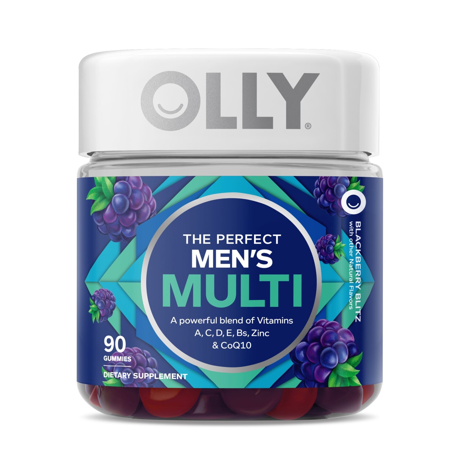 Olly The Perfect Men's Multivitamin 90 Ct, Blackberry Blitz , CVS