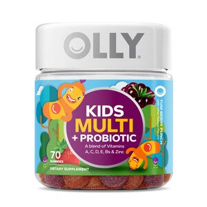Olly Kids' Multi + Probiotic 70CT, Yum Berry Punch