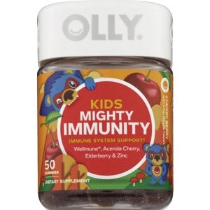  Olly Kids Mighty Immunity Gummies Cherry Berry, 50CT 