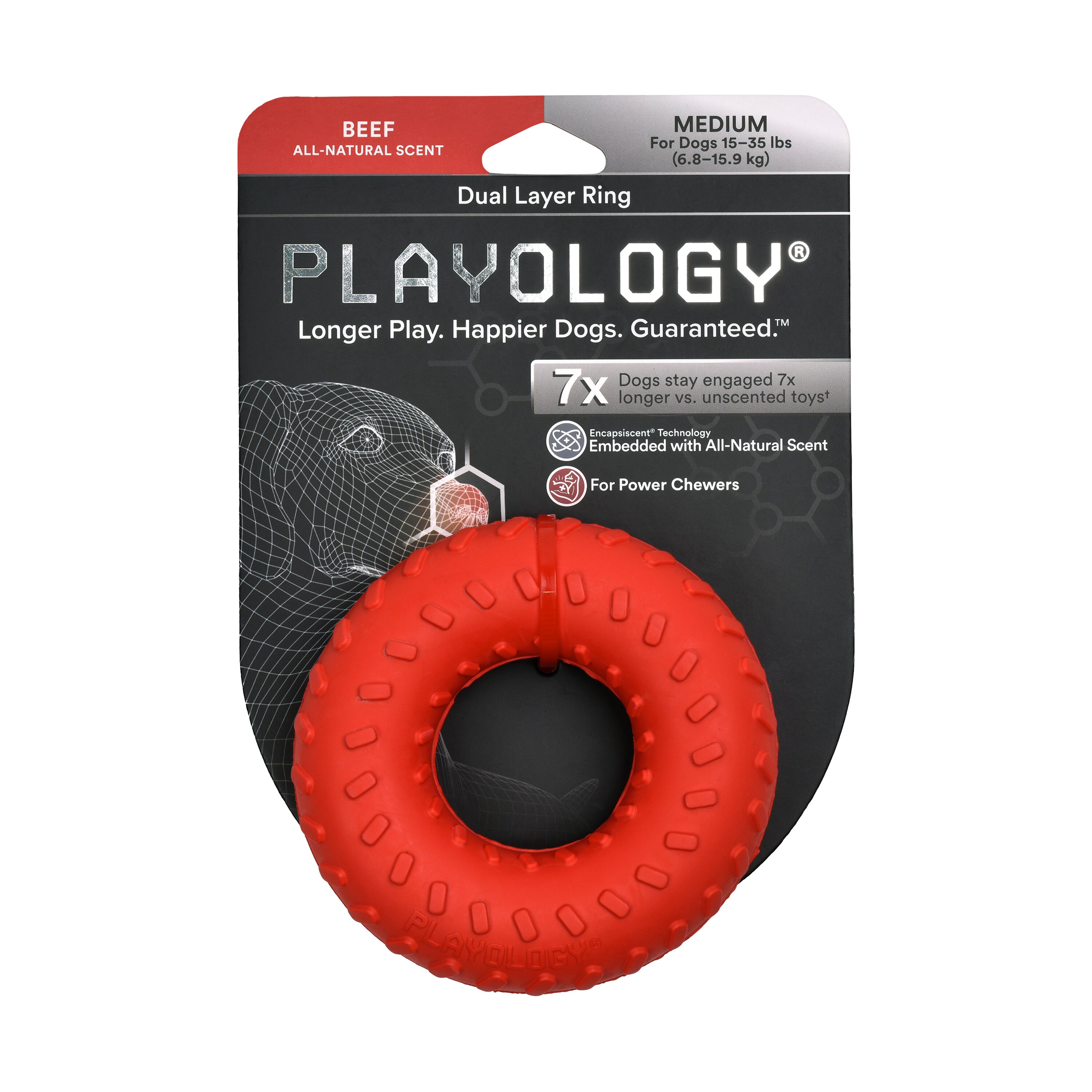 Playology Dual Layer Ring, Beef, Medium , CVS