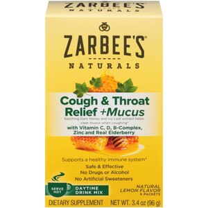 Zarbee's Naturals Cough & Throat Relief + Mucus Daytime ...