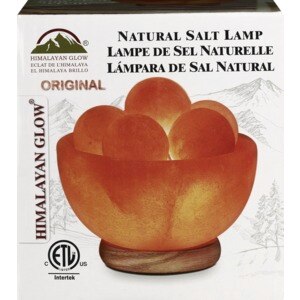 Himalayan Glow  Bowl Salt lamp with Massage Ball