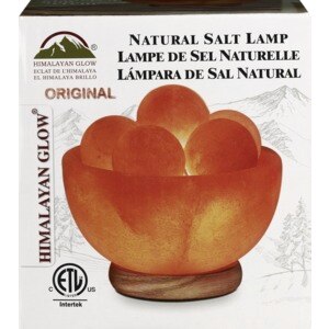  Himalayan Glow  Bowl Salt lamp with Massage Ball 