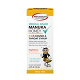 ManukaGuard Kids Cough & Throat Syrup, Nighttime, Honey Lemon with Chamomile Root Extract, 4 OZ, thumbnail image 1 of 6