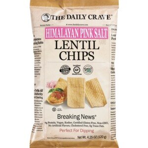 The Daily Crave Himalayan Pink Salt Lentil Chips, 4.25 OZ