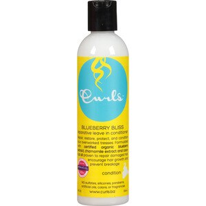 Curls Blueberry Bliss - Acondicionador reparador sin enjuague, 8 oz