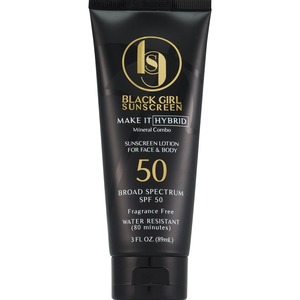 Black Girl Sunscreen Make it Hybrid Mineral Combo Sunscreen, SPF 50, 3 OZ