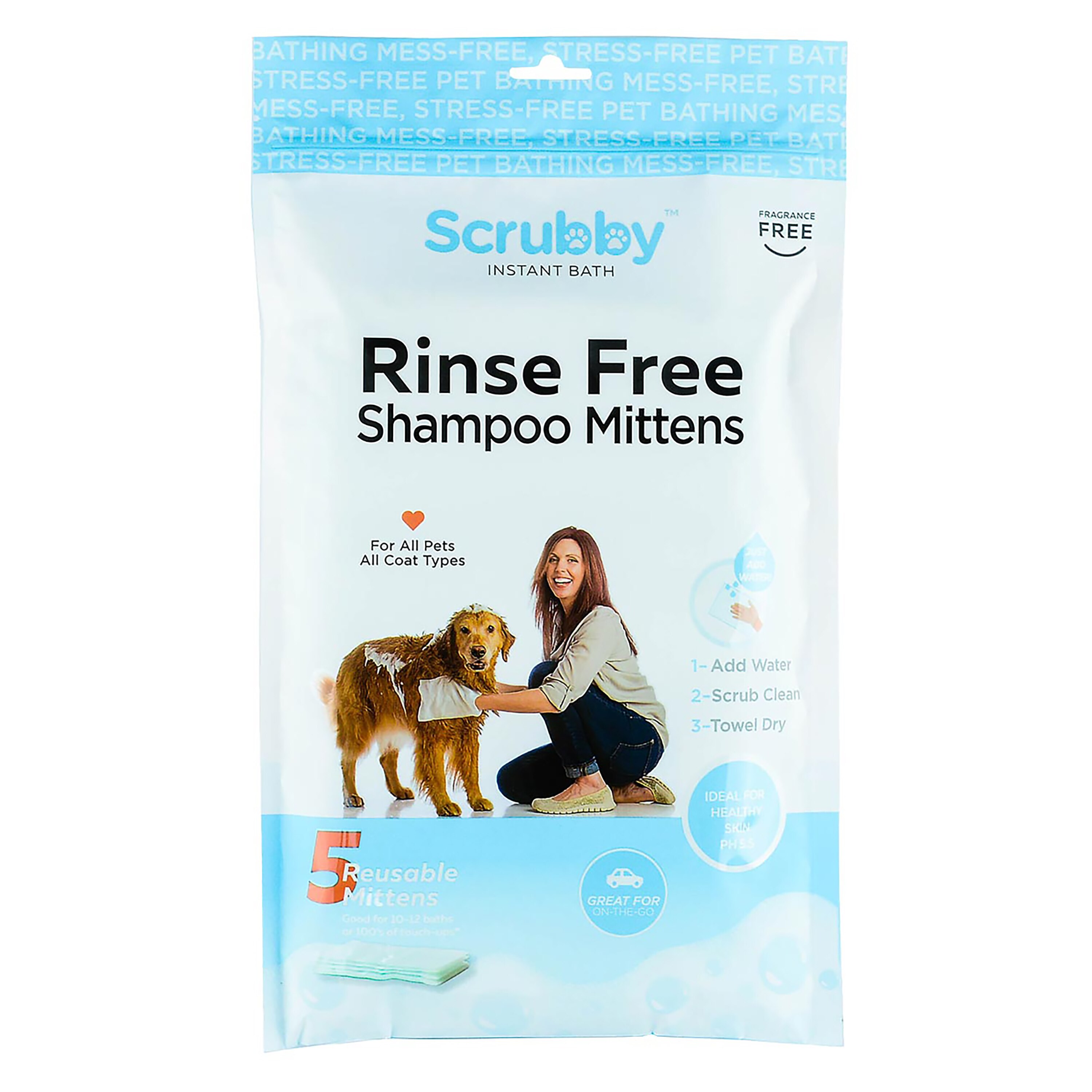 Triumph Hosiery Corp Scrubby Pet Instant Bath - 5 Ct , CVS