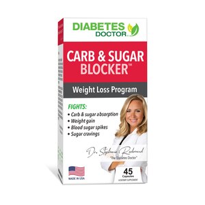 Diabetes Doctor Carb & Sugar Blocker - Suplemento dietario en cápsulas, 45 u.