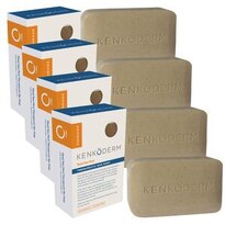 Kenkoderm Psoriasis Dead Sea Mud Soap with Argan Oil & Shea Butter - 4.25 oz, 4 Bars