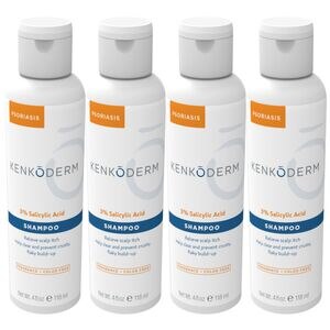 Kenkoderm Psoriasis Shampoo With 3% Salicylic Acid - 4 Oz, 4 Bottles - 16 Oz , CVS