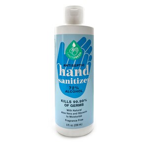 SanitFresh Fragrance Free Antiseptic Hand Sanitizer with Aloe Vera & Glycerin, 8 OZ