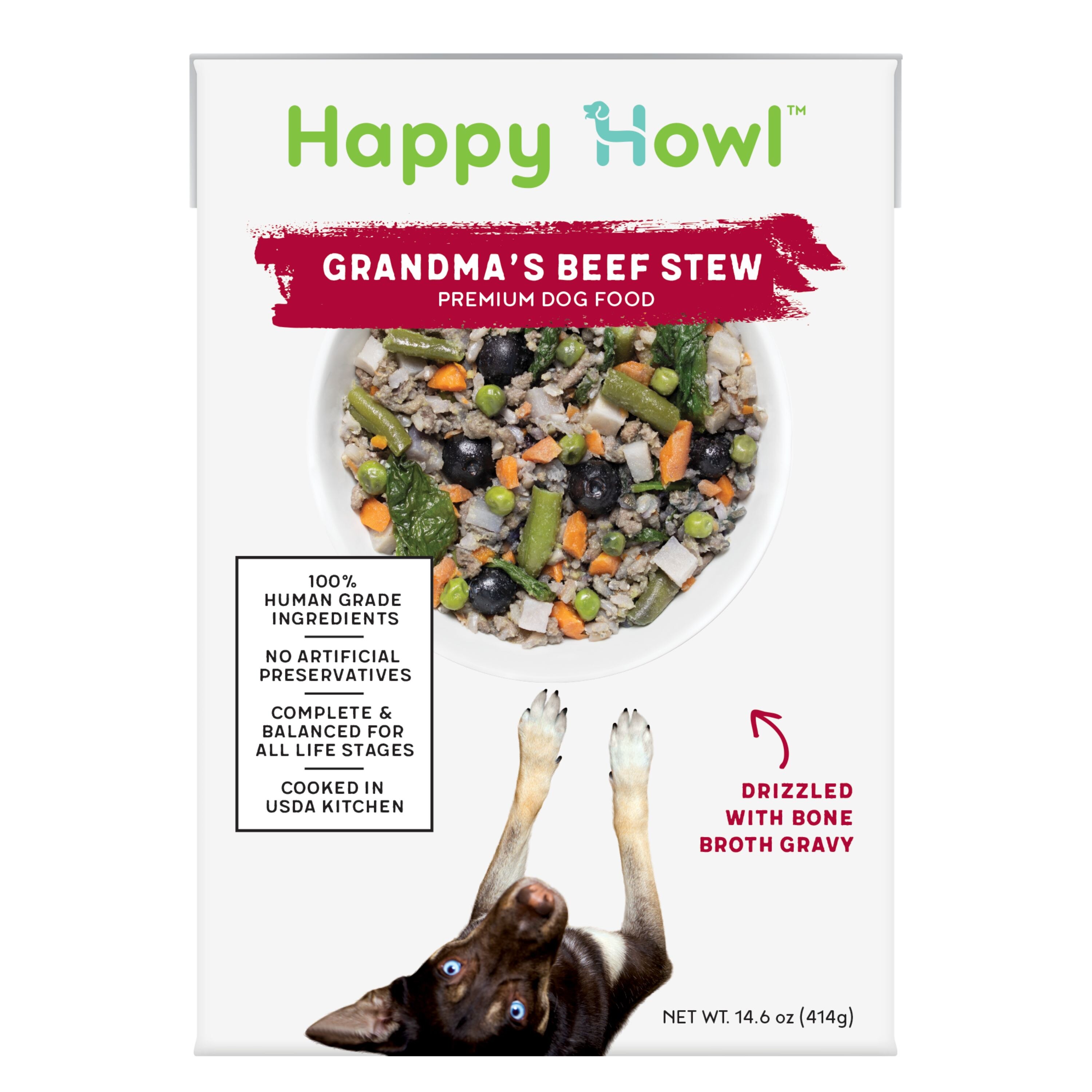 HAPPY HOWL Grandma's Beef Stew 100% Human-Grade Dog Food, 14.6 Oz , CVS