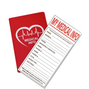 My Medical Info Magnetic Medical Info Holder