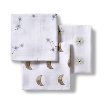 Moonjax Swaddle Blanket 3 pack - Moon, Star Dust, Constellation