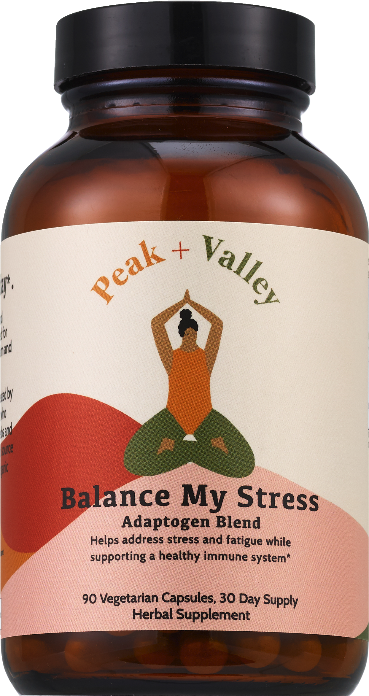 Peak + Valley Balance My Stress Capsules - 90 Ct , CVS
