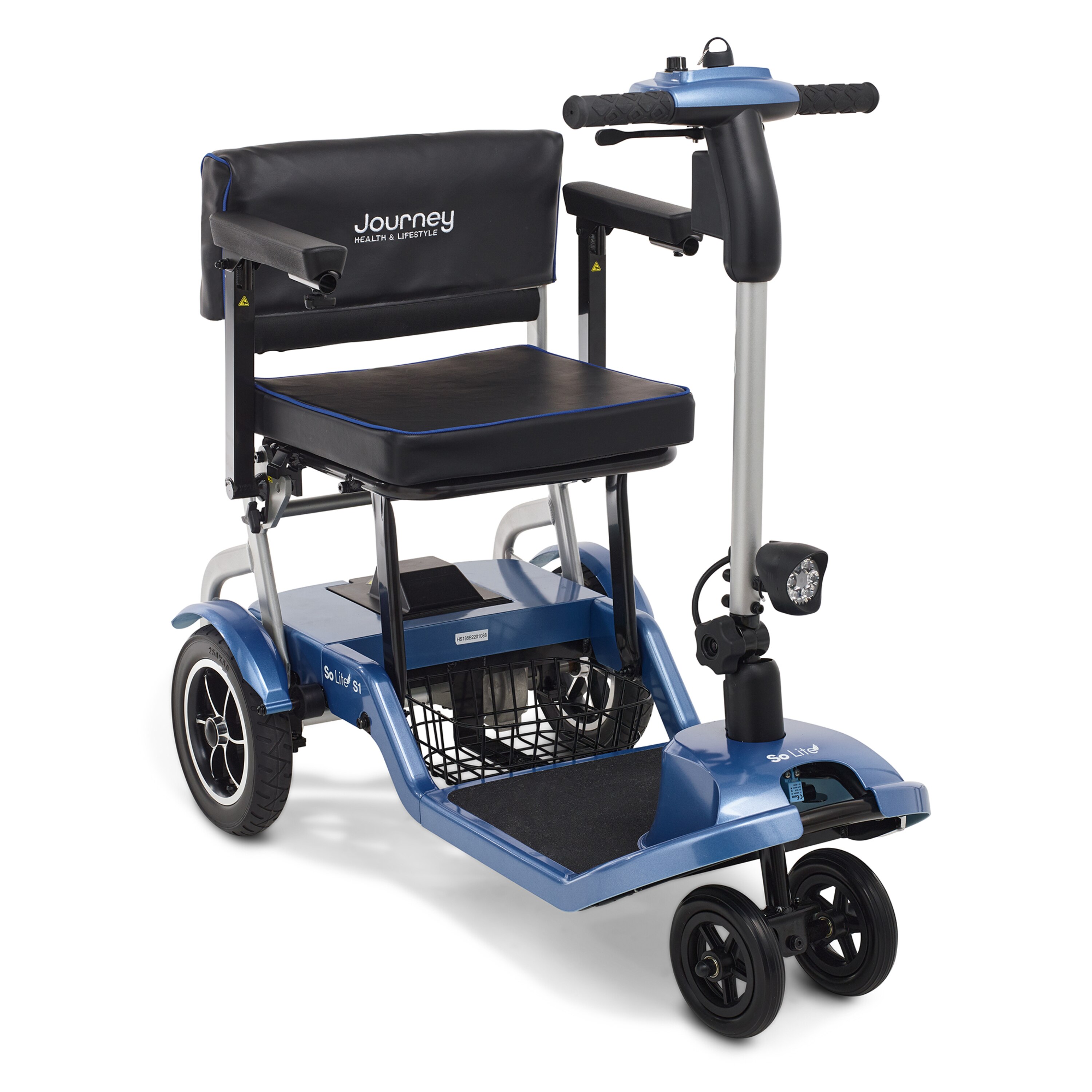 Journey Health And Lifestyle So Lite Power Mobility Scooter Battery Powered, Blue , CVS