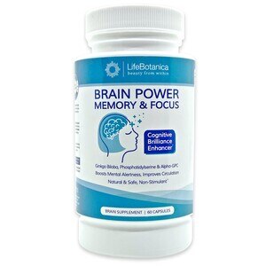 LifeBotanica Brain Power, Memory & Focus, 60 CT