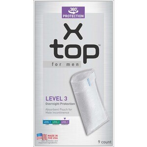 X-Top Absorbent Pouch for Male Incontinence