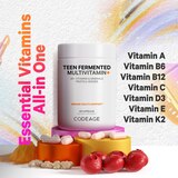 Codeage Teen Fermented Multivitamin Capsules, 60 CT, thumbnail image 3 of 9