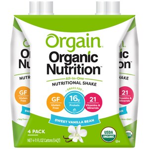 Orgain Organic Nutritional Shakes, Sweet Vanilla Bean - 11 Oz , CVS