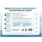 QuickChange Male Incontinence Wrap, Maximum Absorbency, One Size, 35 CT, thumbnail image 2 of 5