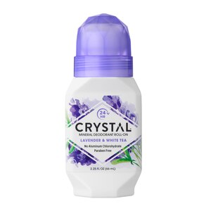 Crystal Essence - Desodorante mineral de bolita, Lavender & White Tea