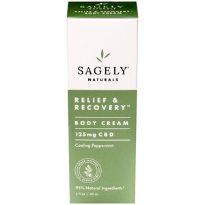 Sagely Naturals Relief & Recovery - Crema con CBD, 2 oz - Se aplican restricciones estatales