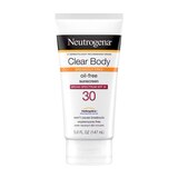Neutrogena Clear Body Oil-Free Sunscreen Lotion with SPF 30, 5 oz, thumbnail image 1 of 1