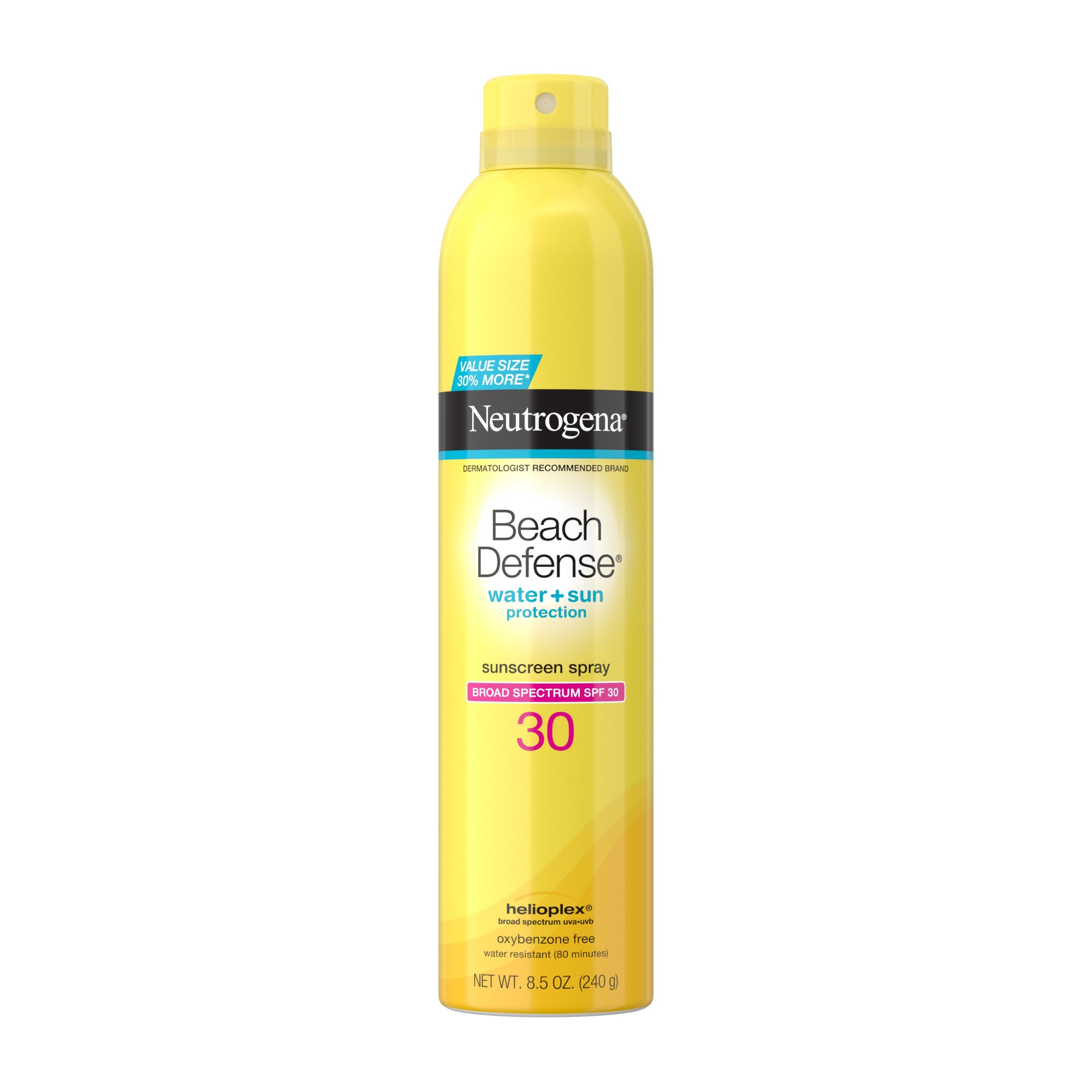 Neutrogena Beach Defense - Protector solar corporal en spray, FPS 30, 8.5 oz