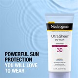 Neutrogena Ultra Sheer Dry-Touch Water Resistant Sunscreen SPF 30, 5 OZ, thumbnail image 5 of 10