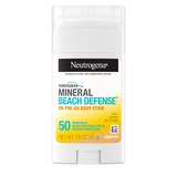 Neutrogena Purescreen+ Mineral Beach Defense Sunscreen Stick, 1.5 oz, thumbnail image 1 of 15