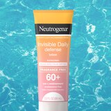 Neutrogena Invisible Daily Defense Sunscreen Lotion, SPF 60+, 3 oz, thumbnail image 2 of 13
