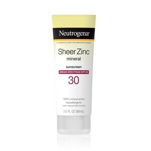 Neutrogena Sheer Zinc Dry-Touch Sunscreen Lotion With SPF 30, 3 Oz , CVS