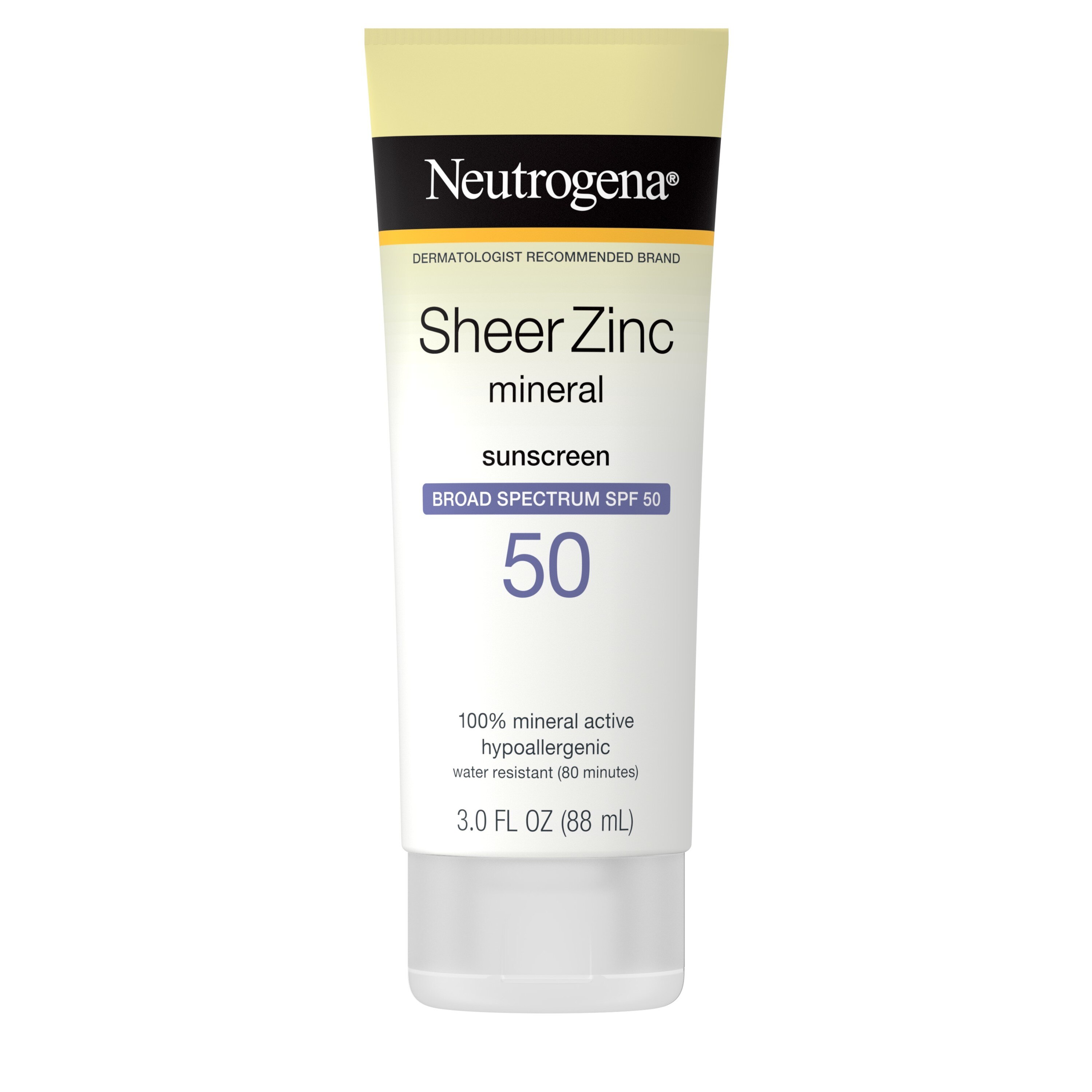 Neutrogena Sheer Zinc Dry-Touch Sunscreen Lotion With SPF 50, 3 Oz , CVS