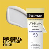 Neutrogena Sheer Zinc Dry-Touch Sunscreen, 3 OZ, thumbnail image 4 of 10