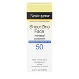 Neutrogena Sheer Zinc Dry-Touch Face Sunscreen with SPF 50, 2 OZ, thumbnail image 1 of 9