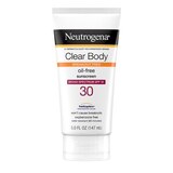 Neutrogena Clear Body Liquid Lotion Sunscreen with SPF 30, 5 OZ, thumbnail image 1 of 9