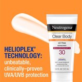 Neutrogena Clear Body Liquid Lotion Sunscreen with SPF 30, 5 OZ, thumbnail image 3 of 9