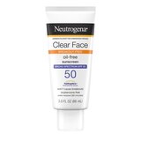 Neutrogena Clear Face Liquid-Lotion Sunblock Break-Out Free, thumbnail image 1 of 4