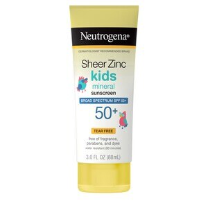 Neutrogena Sheer Zinc Kids Mineral Sunscreen Lotion, SPF 50+, 3 Oz , CVS