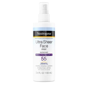 Neutrogena Ultra Sheer Face Mist Sunscreen Spray SPF 55, 3 OZ
