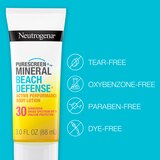 Neutrogena Purescreen+ Mineral Beach Defense Sunscreen, SPF 30, 3 oz, thumbnail image 3 of 14