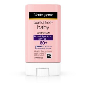 Neutrogena Pure & Free Baby Mineral Sunscreen Stick, SPF 60, 0.47 OZ