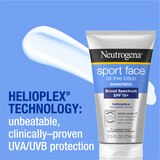 Neutrogena Sport Face Oil-Free Lotion Sunscreen, SPF 70+, 2.5 OZ, thumbnail image 5 of 11