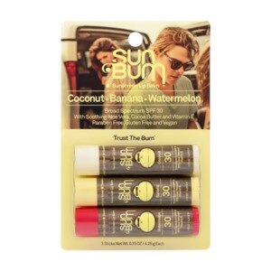 Sun Bum Sunscreen Lip Balm, 3CT